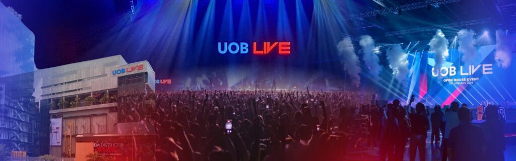 UOB LIVE (UOB Live) is the new entertainment hub in the heart of Sukhumvit, featuring concerts, events, sports, art, and conferences. UOB LIVE is located on the 6th floor of EMSPHERE.
